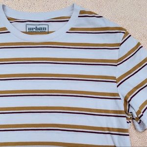Urban Pipeline Striped T-Shirt White M